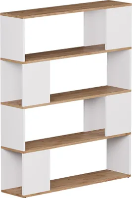 Produktbild von Raumteiler Vicco Eneos Weiß/Goldkraft Eiche 100 x 124.5 cm, Model 55643