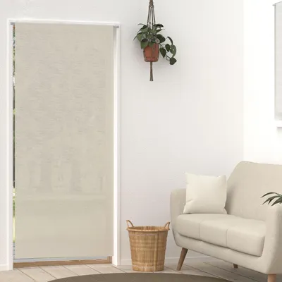 Voile ecru 90 x 200 cm halbtransparent mit Ösen