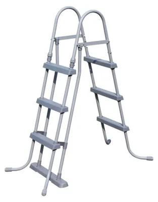 Zdjęcie produktu dla Bestway 58330 / 24, Drabina, Szary, Metal, 150 kg, 3 krok., 107 cm