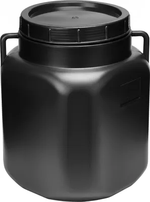 Produktbild von Garronda 30L Plastikfass BPA-freies quadratisches Fass und Behälter mit Deckel, Schwarz GD-0088