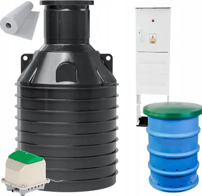 Produktbild von JFC SBR Kleinkläranlage HYDRO H1 2000L - Komplett-Set mit 4 Sickertunneln
