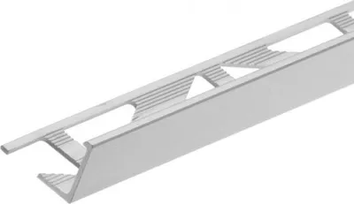 Zdjęcie produktu dla Profil do glazury narożny aluminiowy 12,5mm Cezar Srebrny Mat 3m