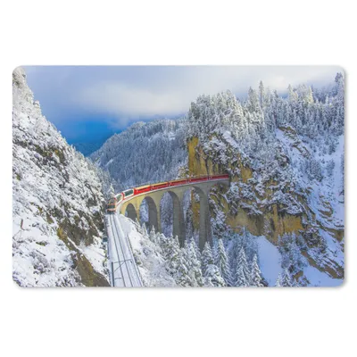 Produktbild von MuchoWow® Schreibtischunterlage Viadukt in der Schweiz 60x40 cm - XXL Mauspad - Großes Mauspad