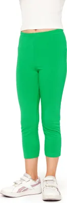 Image de Leggings capri 3/4 en coton pour fille Bellivalini BLV50-280 (vert, 122)