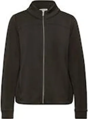 Produktbild von Street One Damen Sweatjacke mit Rollkragen, Reißverschluss und modernem Silk-Look