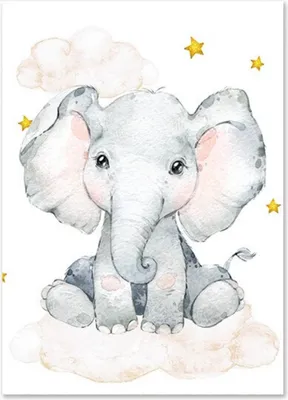 Produktbild von TPFLiving Kunstdruck LW-1043 (OHNE RAHMEN) Poster - Leinwand - Wandbild - Hochauflösender Giclée-Druck, langlebig und hochwertig - Tiger, Giraffe, Pandabär, Elefantenbaby, Zebra - Für Kinderzimmer -  - Größe: 30x42cm