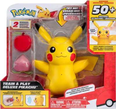 Obrázok produktu pre Pokémon Train and Play Deluxe Interaktívne Pikachu Postavička so Svetlom a Zvuky