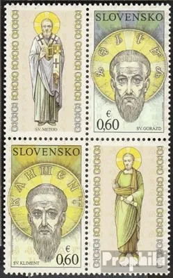 Produktbild von Briefmarken Slowakei 2010 Mi 640-641 Viererblock (kompl.Ausg.) postfrisch Kultur