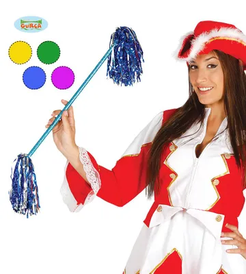 Produktbild von Cheerleader Stab mit Lametta pink Damen