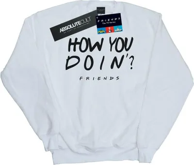 Produktbild von Friends - "How You Doin?" Sweatshirt für Herren BI48722 (S) (Weiß)