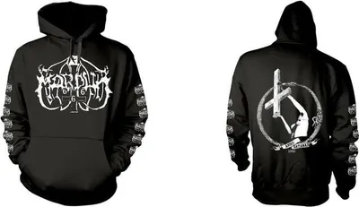 Produktbild von Marduk Kapuzenpullover Herren Cross schwarz L