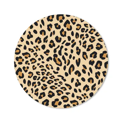 Produktbild von MuchoWow® Mauspad Mousepad Tiermuster - Panther - Leopard 20x20 cm - Mousepads - Maus Mat - Pad - Mausunterlage - Schreibtischmatte