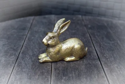 Produktbild von Dekofigur Hase gold