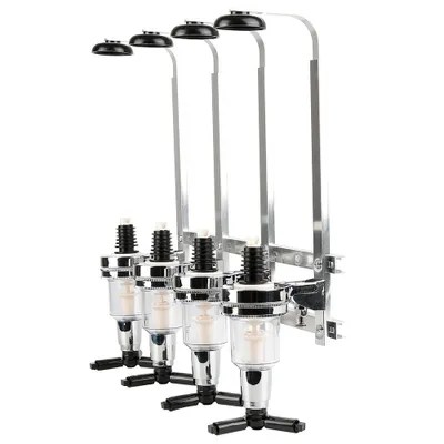 Produktbild von 4 Flaschen Getränkespender Zapfanlage Hausbar Getränkeportionierer Bar Butler Flaschenhalter Saft Getränkespender