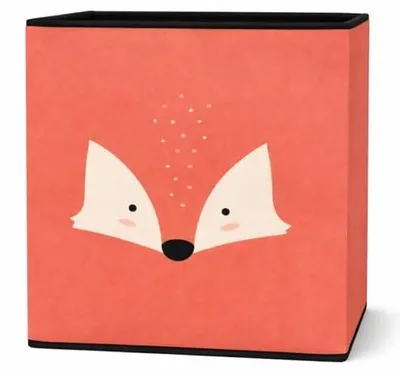 Produktbild von Prendi Home Aufbewahrungsbox 30x30x30 cm faltbar – Kinderzimmer Stoffbox Motiv Fuchs