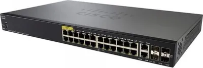Obrázek produktu pro Cisco SG350-28P, Řízený, L3, Gigabit Ethernet (10/100/1000), Podpora napájení po Ethernetu (PoE)