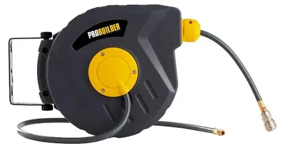 Zdjęcie produktu dla Automatyczny zwijacz węża powietrznego 10 m, zasięg 10 metrów – Probuilder