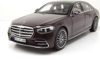 Produktbild von Norev 183804 Mercedes S-Klasse W223 AMG-Line 2021 dunkelrot metallic 1:18