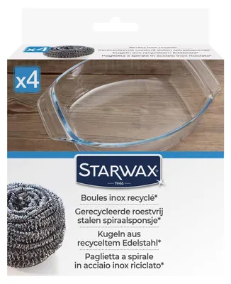 Productafbeelding van STARWAX RVS-reinigingsbolletjes, set van 4