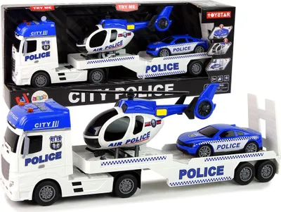 Immagine prodotto di Caravan della polizia + elicottero e auto