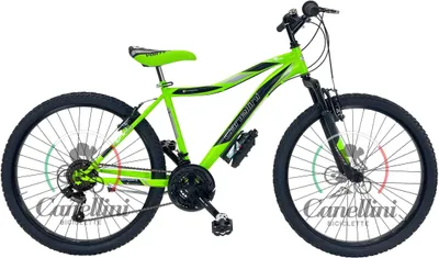 Obrázek produktu pro Dětské kolo MTB Canellini VORTEX 26" 18V - zelená/černá