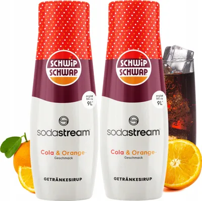 Produktbild von Sodastream Shwip Shwap Cola mit Orangensirup 2er Set Konzentrate
