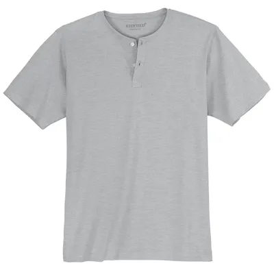 Produktbild von Redfield XXL T-Shirt grau melange Knopfleiste