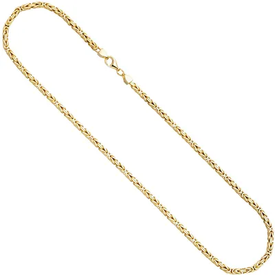 Produktbild von 3,2mm Kette Königskette aus 925 Silber gelbvergoldet Halsschmuck, 45cm