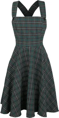 Produktbild von Hell Bunny Mittellanges Kleid Damen Peebles Pinafore Dress grün M