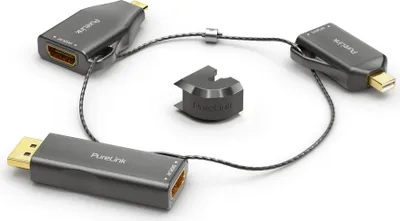 Produktbild von PureLink Adapter Ring klein IQ-AR200 miniDP/DP/USB-C auf HDMI 4K60Hz