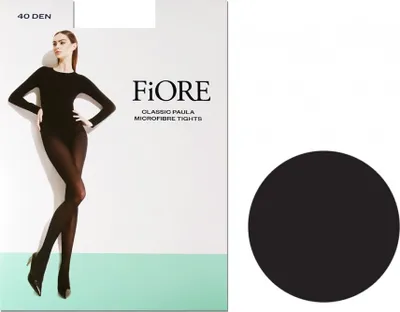 Produktbild von Transparente Mikrofaserstrumpfhose 40 den halbopaken Paula Schwarz 5