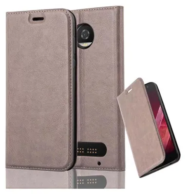 Obrázek produktu pro Cadorabo Case for Motorola MOTO Z2 PLAY / Z2 FORCE Protective Case in Brown Pouzdro na mobilní telefon s magnetickým zavíráním