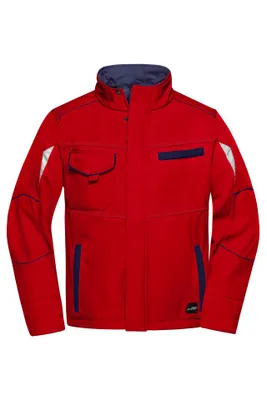 Produktbild von Workwear Softshell Jacket - COLOR - red/navy, Gr. 5XL