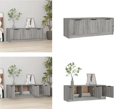 Produktbild von vidaXL TV Schrank Grau Sonoma 102x35x36,5 cm Holzwerkstoff - TV-Schrank - TV-Schränke - TV-Möbel - TV-Ständer