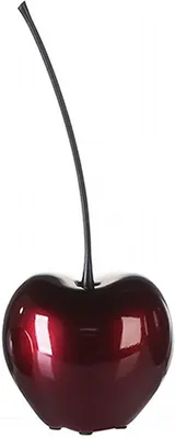 Imagen del producto de Objeto decorativo de la marca Gilde, diseño "Celebration", forma de cereza, cerámica, color rojo oscuro, unidad de venta: 2, dimensiones: 25 cm de largo, 25 cm de ancho, 62,5 cm de alto. Código: 15867. Número de artículo: 4001250464907