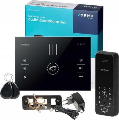 Immagine prodotto di ORNO | Videocitofono OR-DOM-BA-933/B - Nero - 2 Fili - Con RFID E Tastiera - Alta Qualita