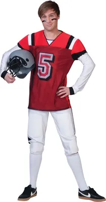 Produktbild von Footballer Kostüm Jersey rot 56-58
