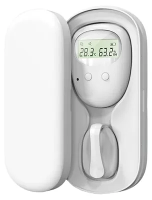 Produktbild von Zimilo Baby Bettnässer Alarm mit Display, Urinsensor mit Temperatur und Feuchtigkeitsanzeige, Vibrations und Tonalarm, USB Aufladbar, Weiß