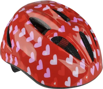 Produktbild von Fischer Kinder-Fahrradhelm Herz, Größe XS/S = Kopfumfang 48 - 52 cm