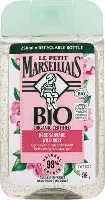 Immagine prodotto di Gel doccia rinfrescante alla rosa selvatica Bio Organic 250 - Le Petit Marseillais