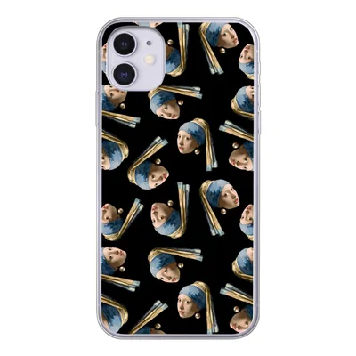 Produktbild von MuchoWow® Handyhülle Schutzhülle Hülle für iPhone 11 Das Mädchen mit dem Perlenohrring - Muster - Vermeer Silikon Softcase Handy Hülle - Handytasche