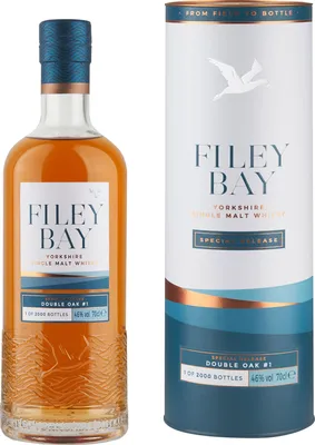 Produktbild von Spirit of Yorkshire Filey Bay Double Oak Batch 1 46% vol Yorkshire NV Whisky ( 1 x 0.7 L )
