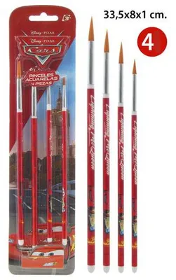 Produktbild von Disney Pixar - Cars Pinsel-Set - 4-teilig