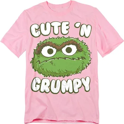 Immagine prodotto di Sesame Street - Maglietta "Cute N Grumpy" per uomo/donna unisex TV21508 (3XL) (Rosa)