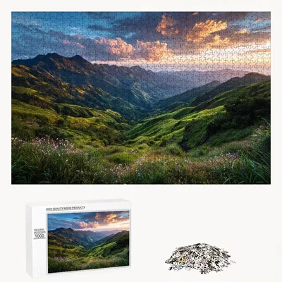 Productafbeelding van 4000 Stukjes Houten Puzzel voor Volwassenen met Landschap