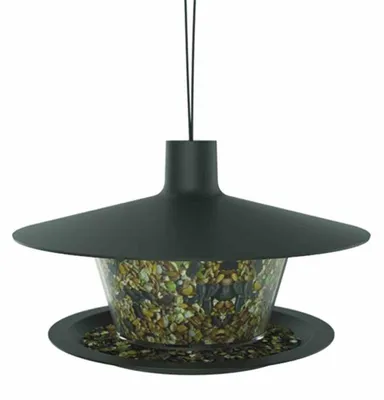 Image de Mangeoire pour oiseaux 1606970115 Plastique Finch Ø28xH18 cm anthracite