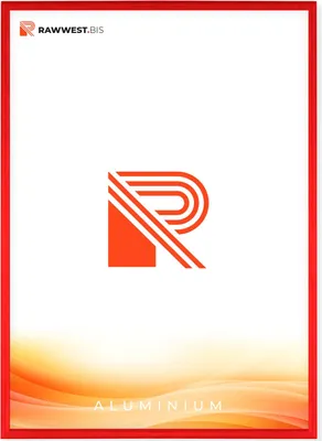 Produktbild von RAWWEST.BIS Alu Bilderrahmen 59,4x84,1 cm mit Plexi Rahmen für Bilder und Poster, Rot