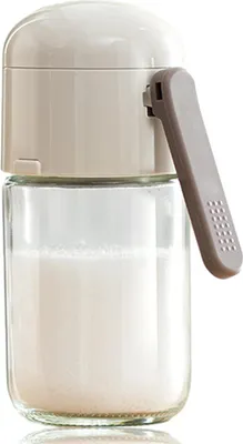 Obrázek produktu pro Skleněná solnička, přesné dávkování 0,5 gramu soli - stačí jednou stisknout. Ideální pro rodinné pikniky, vaření a kempování.