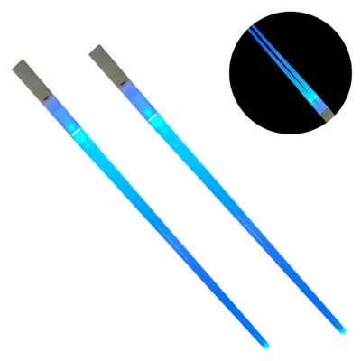 Produktbild von LED Essstäbchen Leuchtende Stäbchen LED Leuchtschwert Essstäbchen Light Glowing stäbchen Light Up Chopstick Kreative tragbar Küche Sushi Besteck Geschirr mit Beleuchtung Geschenke