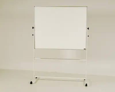 Produktbild von Dreh- und Wendetafel, mobil und höhenverstellbar, Emaille weiß glänzend 200 x 120 cm